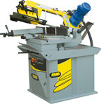 Manual band saw machine to cut from 0° to 60° right and 45° left, Head structure in special aluminium casting alloy ...
